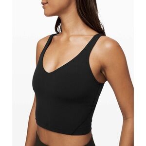 Lululemon Align Tank Black Nulu Crop Top Sports Bra 6